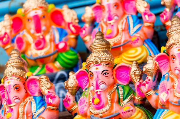 istock Indian Hindu God Lord Ganesha Statues 843135980