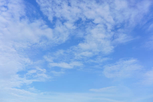 istock Beautiful white clouds and blue sky background 843152588
