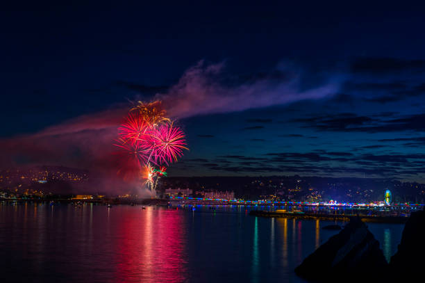 istock Great British Landscapes - Torbay Regatta Fireworks Display 843156076