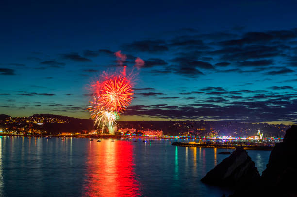 istock Great British Landscapes - Torbay Regatta Fireworks Display 843156328
