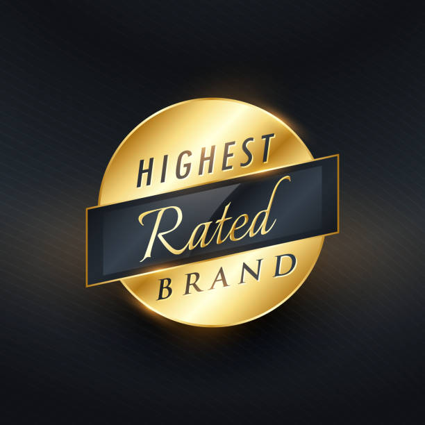 istock highest rated brand golden label or badge vector design 843157210