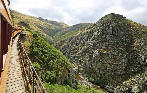 Photo of Taieri gorge from the train