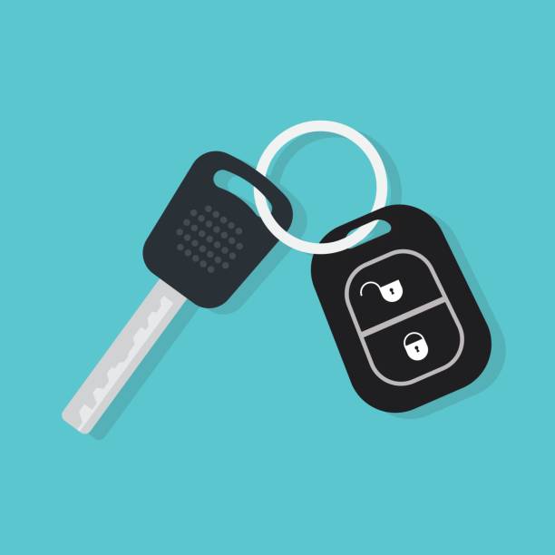 Car Key and of the alarm system. Car Key and of the alarm system. vector illustration car key illustrations stock illustrations