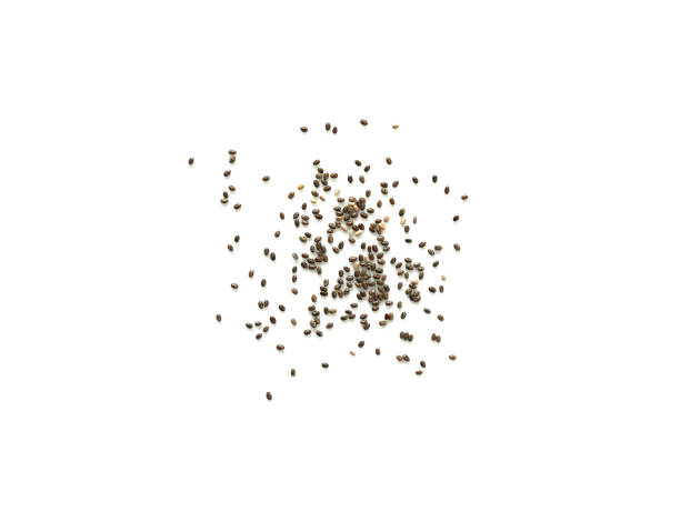 istock Chia seeds isolated on white background 843182054