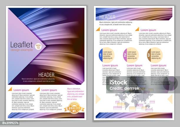 Generic Leaflet Example Leaflet Design Example Stock Illustration - Download Image Now ...