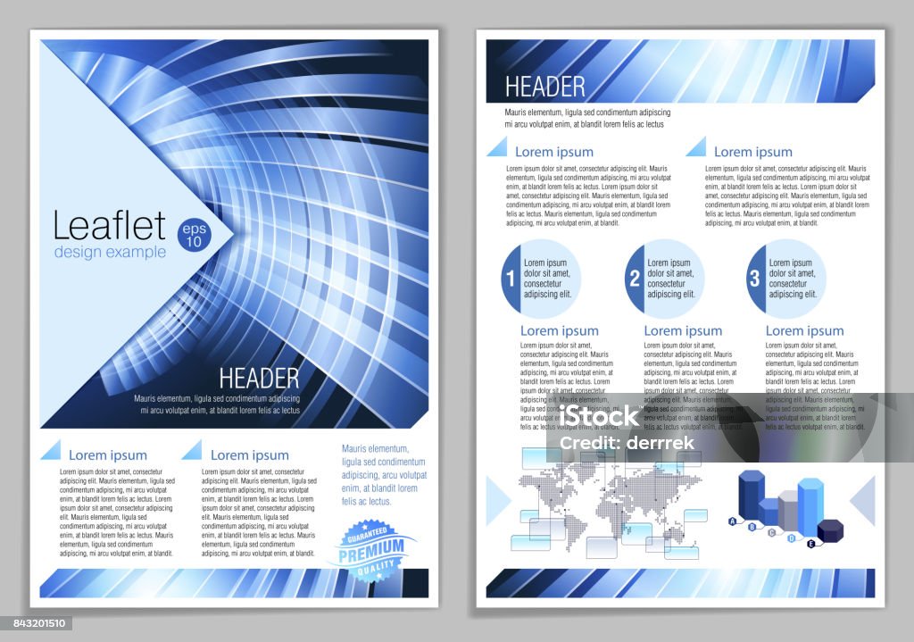 Generic Leaflet Example Leaflet Design Example Stock Illustration - Download Image Now ...