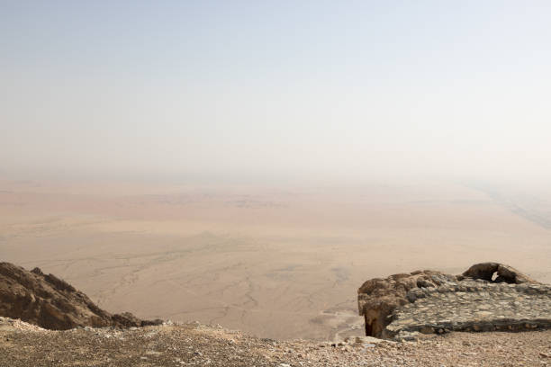 istock Oman desert photographed from Jebel Hafeet mountain, UAE 843209316