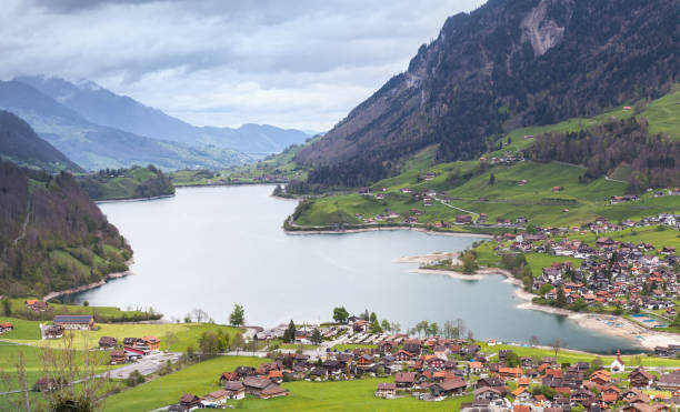 istock Rural Swiss landscape. Lungern village 843218844