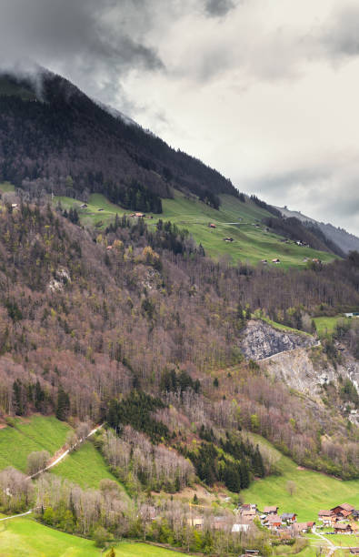 istock Rural Swiss landscape. Lungern village 843218884