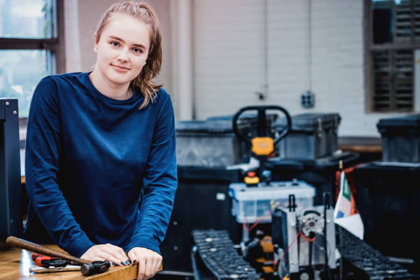 istock Confident young woman in STEM 843222522