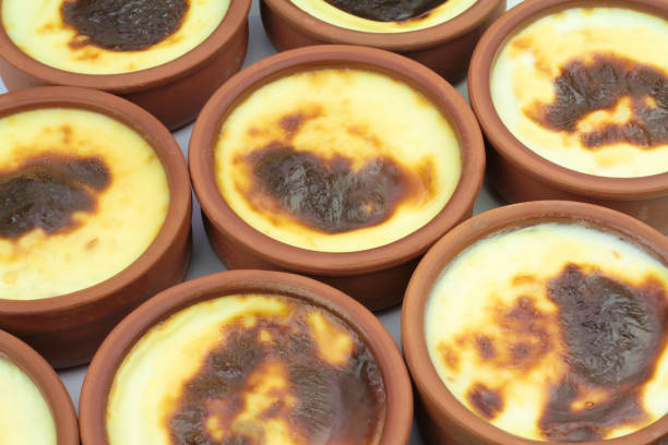 istock Traditional Turkish oven rice pudding in earthenware bowls 843229244