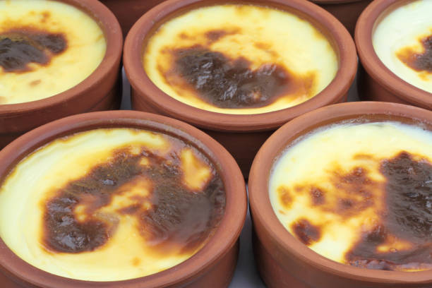 istock Traditional Turkish oven rice pudding in earthenware bowls 843229298