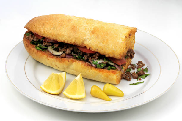 istock Traditional Turkish cuisine, Tantuni with loaf bread 843233360