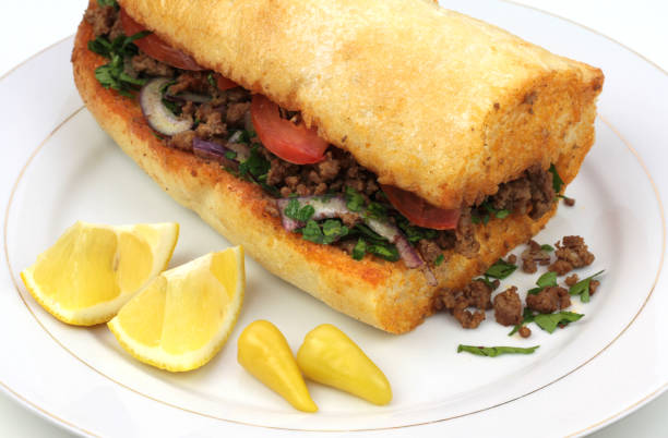 istock Traditional Turkish cuisine, Tantuni with loaf bread 843233396
