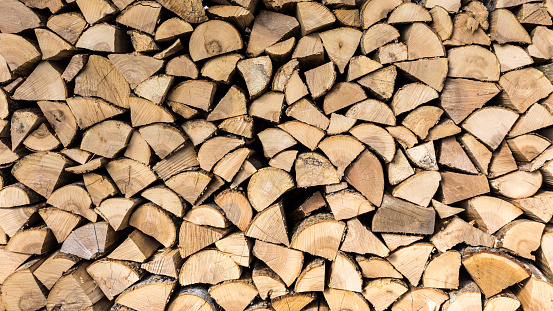 stack of well seasoned firewood