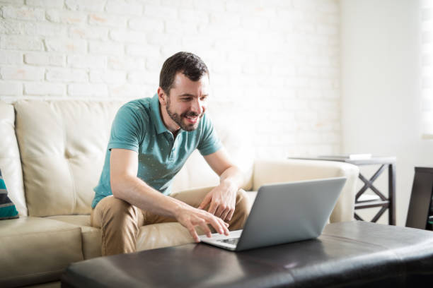 istock Video chatting with his gilfriend 843237150