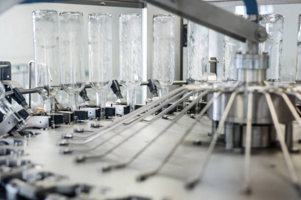 istock The machine for washing glass bottles 843237392