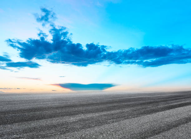 istock Beautiful sky cloud and asphalt road landscape 843241490
