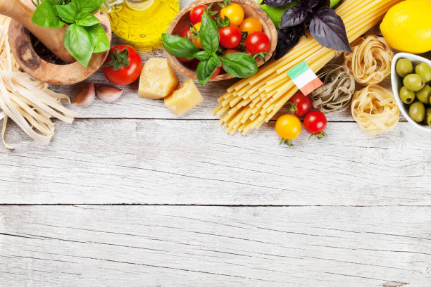 istock Italian food. Pasta ingredients 843241772