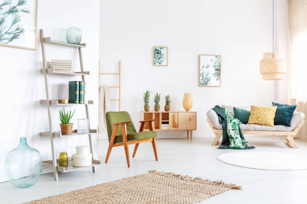 istock colorful living room with pineapples 843242416