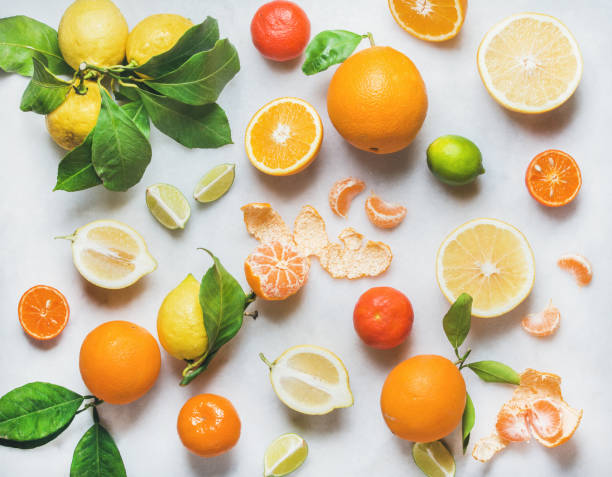 istock Variety of fresh citrus fruit for making healthy smoothie 843248508