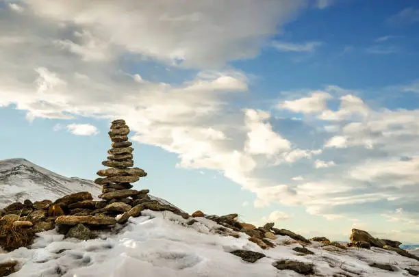 Photo of Zen stones stack rock flow