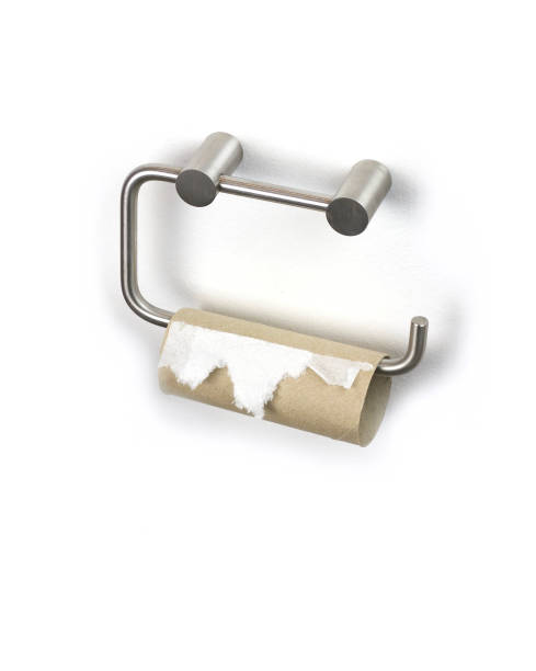 istock Finished toilet paper 843256624
