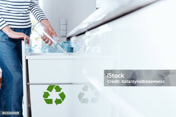 Person Sorting Glass Bottles Stock Photo - Download Image Now - Activist, Adult, Adults Only