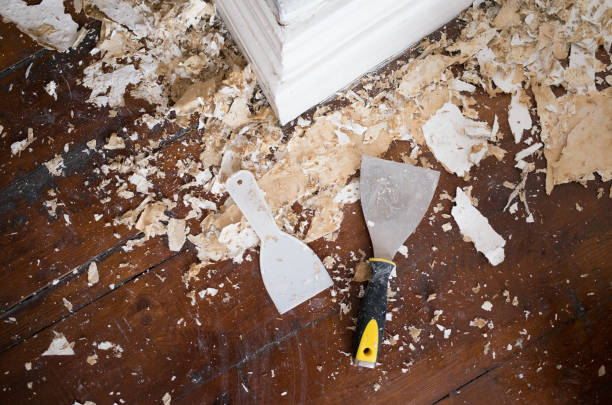 istock Renovation and Decoration Stripping Wallpaper 843260062