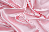 Pink  silk fabric background