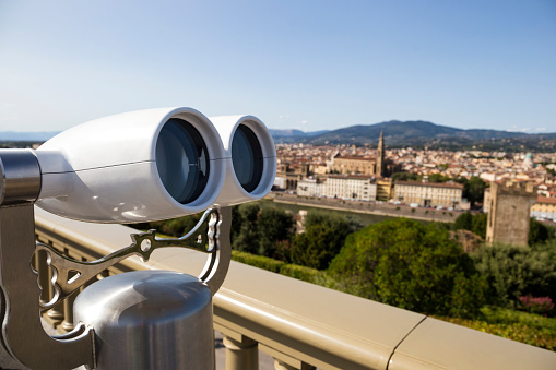 City View Binocular on the Michelangelo Square with a view on the Florence