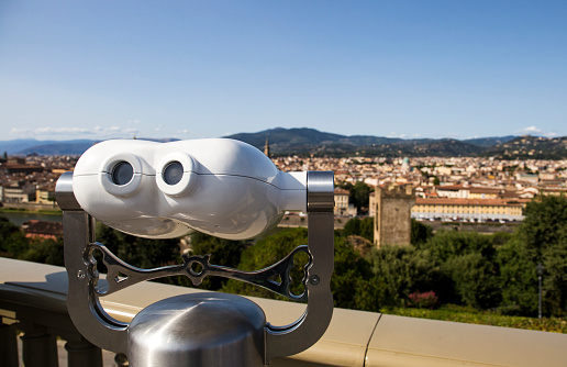 City View Binocular on the Michelangelo Square with a view on the Florence