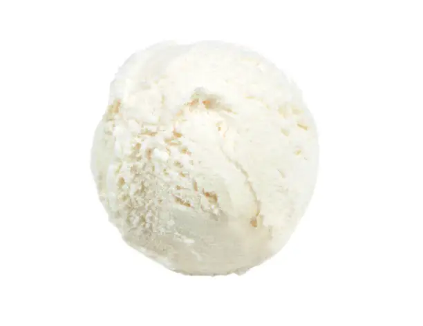 Delicious ice cream scoop isolated on white background