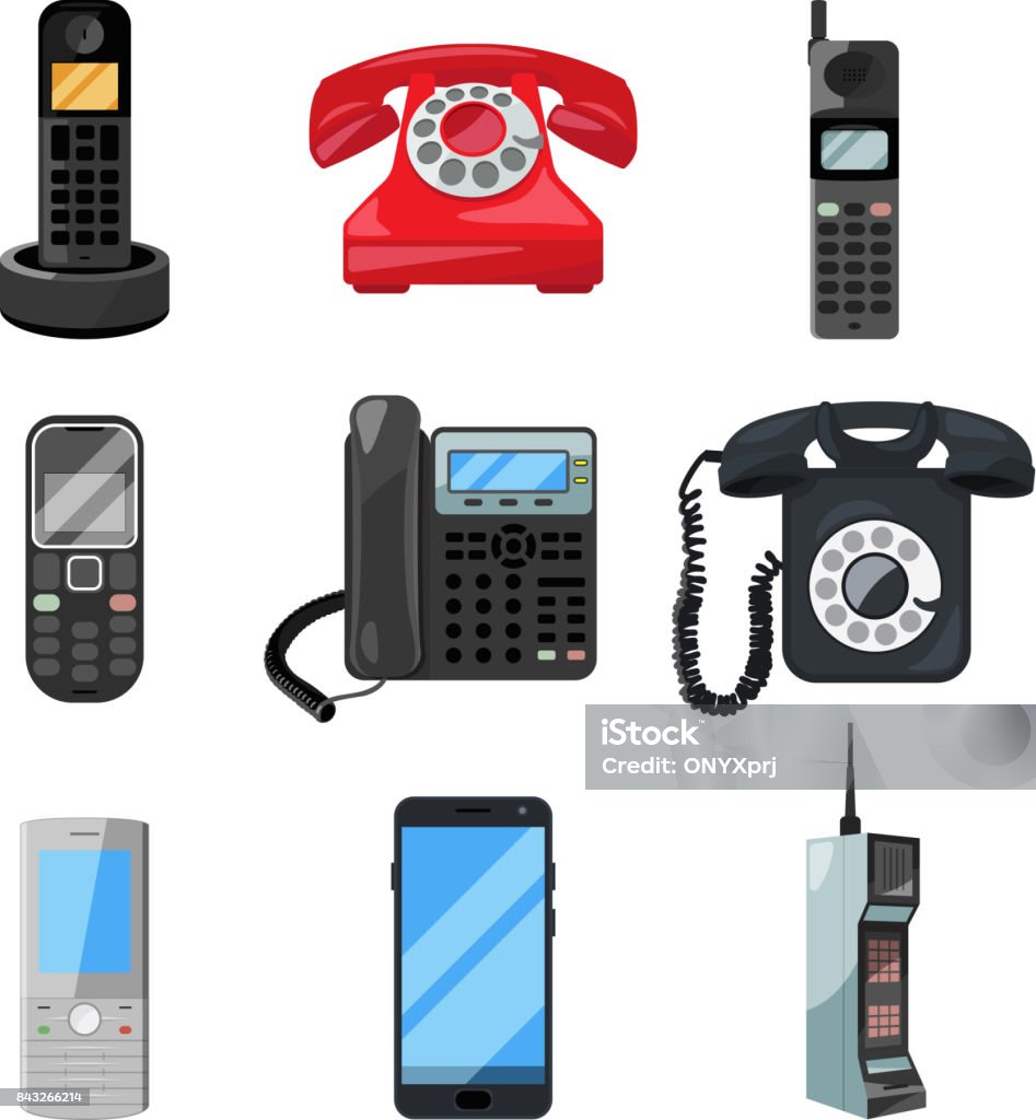 Ilustración de Diferentes Teléfonos Y Smartphones Ilustraciones De Vectores En Estilo De Dibujos Animados y más Vectores Libres de Derechos de Teléfono - iStock Ilustración de Diferentes Teléfonos Y Smartphones Ilustraciones De Vectores En Estilo De Dibujos Animados y más Vectores Libres de Derechos de Teléfono - iStock