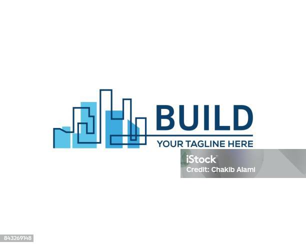 Building Construction Stock Illustration - Download Image Now - Logo, City, Building - Activity