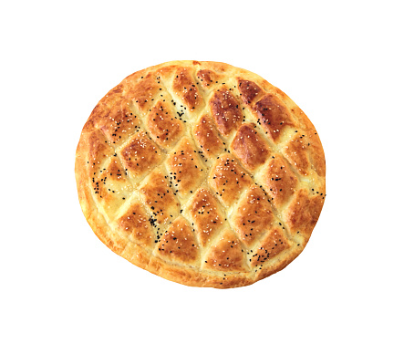 Turkish ramadan pita bread close up image