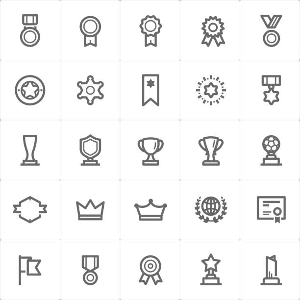 Mini Icon set – award icon vector illustration vector art illustration