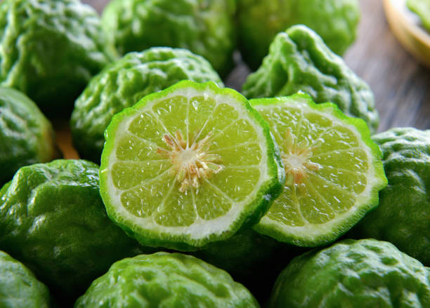 istock bergamot on wooden table background 843280564