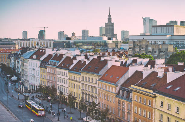 istock Warsaw city center. 843282072