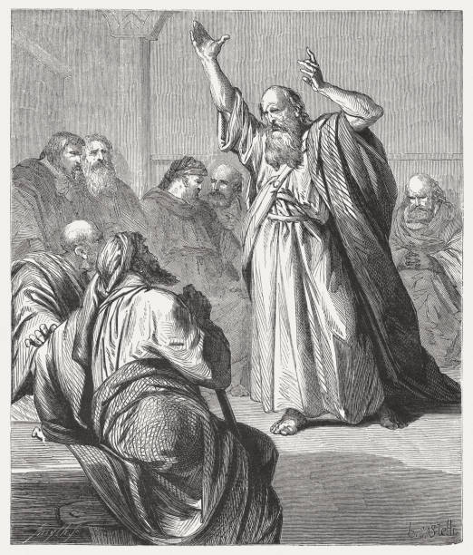 istock Ezekiel prophesied the elders of Israel (Ezekiel 14), published 1886 843296636