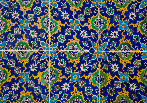 Ancient Ottoman time Handmade Turkish Tiles with floral patterns