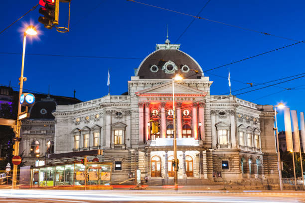 istock Volkstheater in Vienna Austria at night 843298194