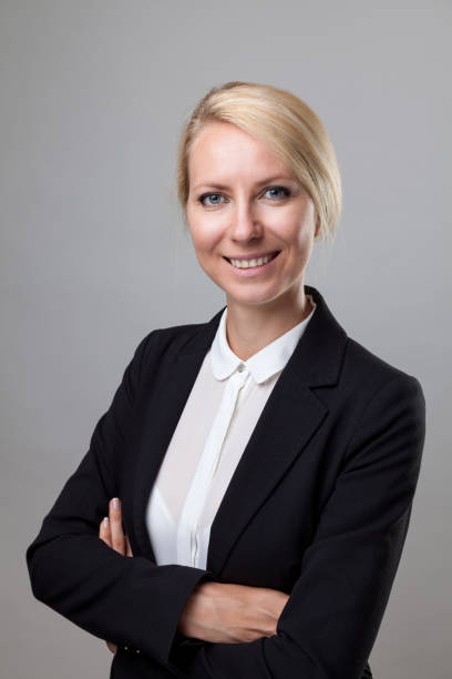 istock Young business woman in suit 843301408