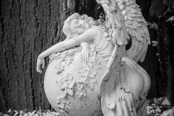 istock stoned angel in cemetery 843314308
