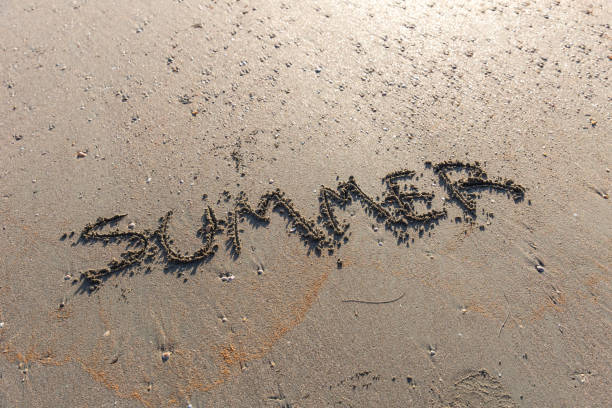 istock summer text word on the sand sea beach 843314552