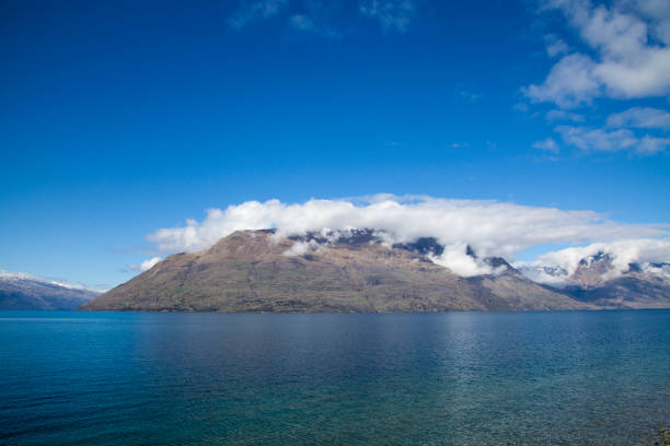 View of New Zealand sprin stock photo