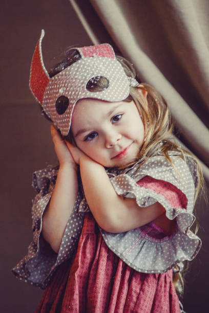 istock A girl in a New Year's studio 843333318