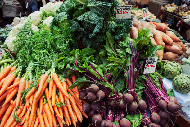 istock carrots on a farmers market 843338418