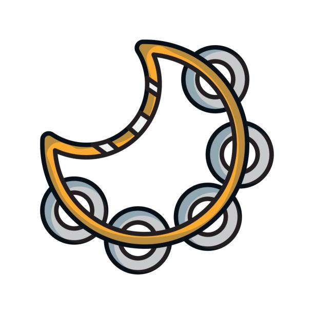 istock tambourine music instrument to melody harmony 843341982