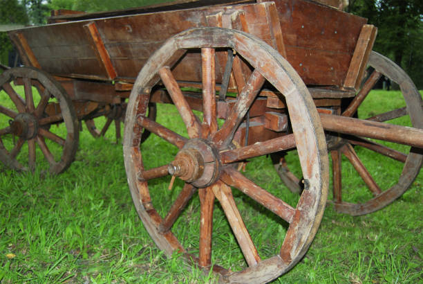 istock An old wooden cart 843344602